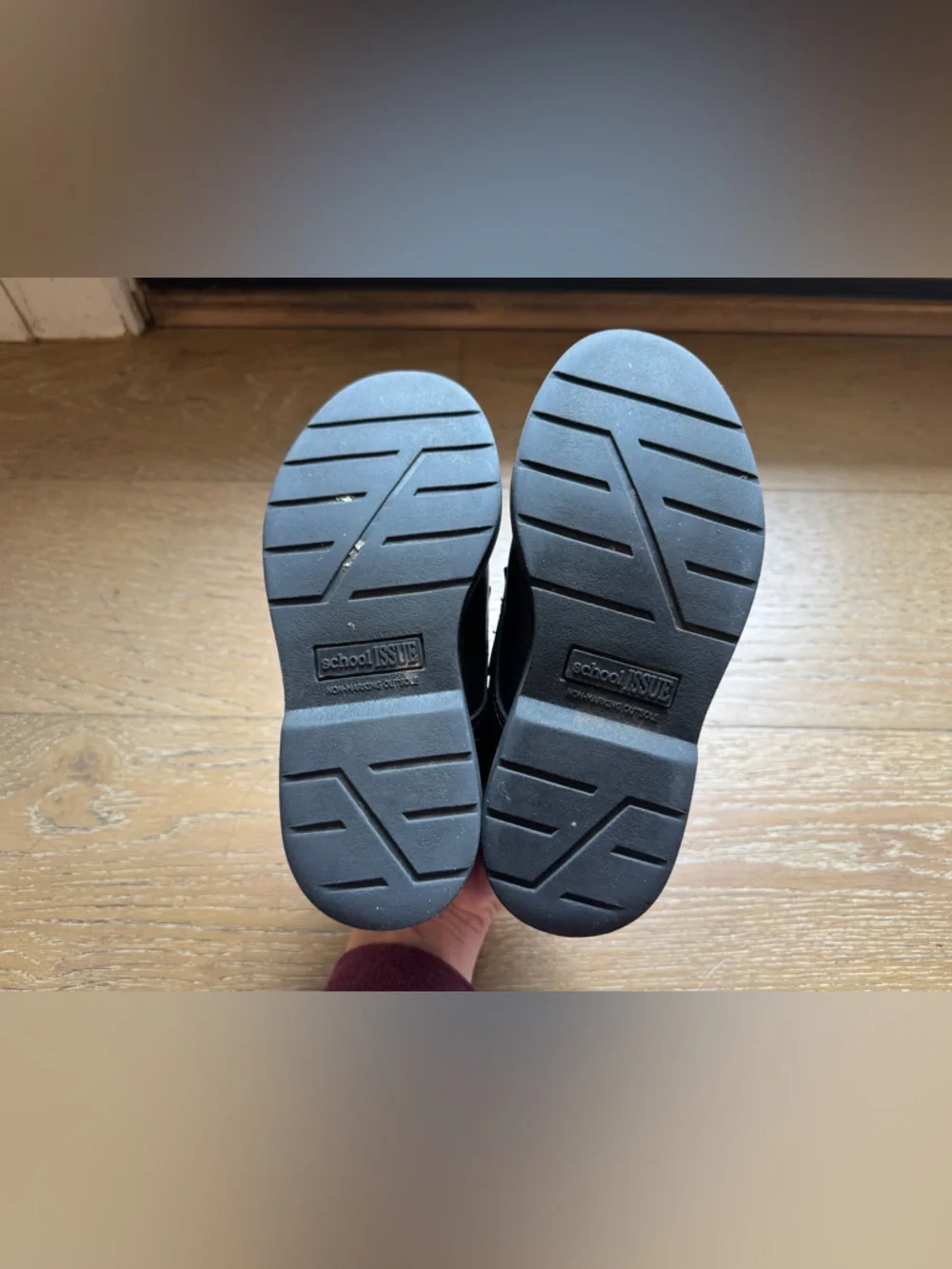 Kids Black Leather Dress Shoes Uniform Shoes